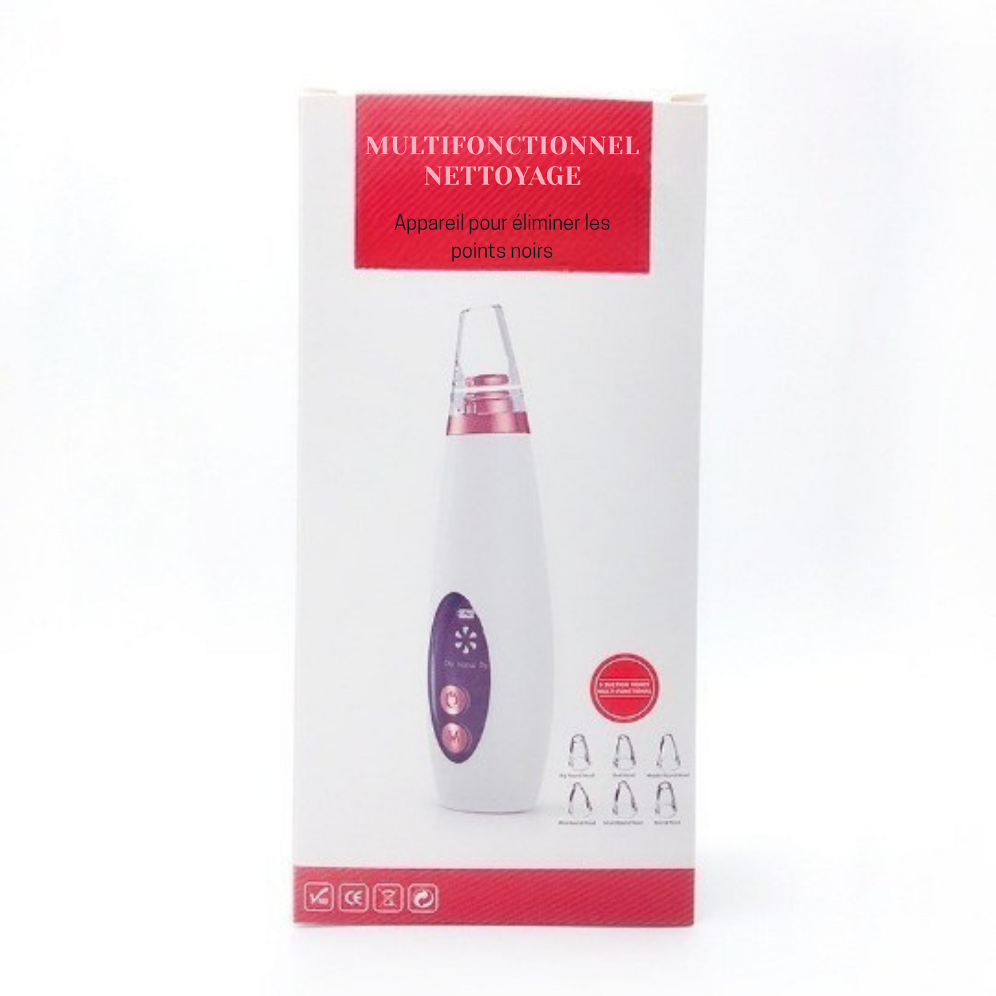 Appareil de Nettoyage des Pores – Aspirateur de Points Noirs pour Soins du Visage à Domicile